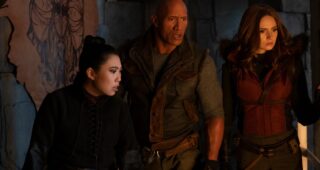 photo, Dwayne Johnson, Karen Gillan, Awkwafina