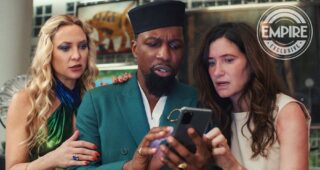 A couteaux tirés 2 : Kate Hudson, Kathryn Hahn, Leslie Odom Jr.